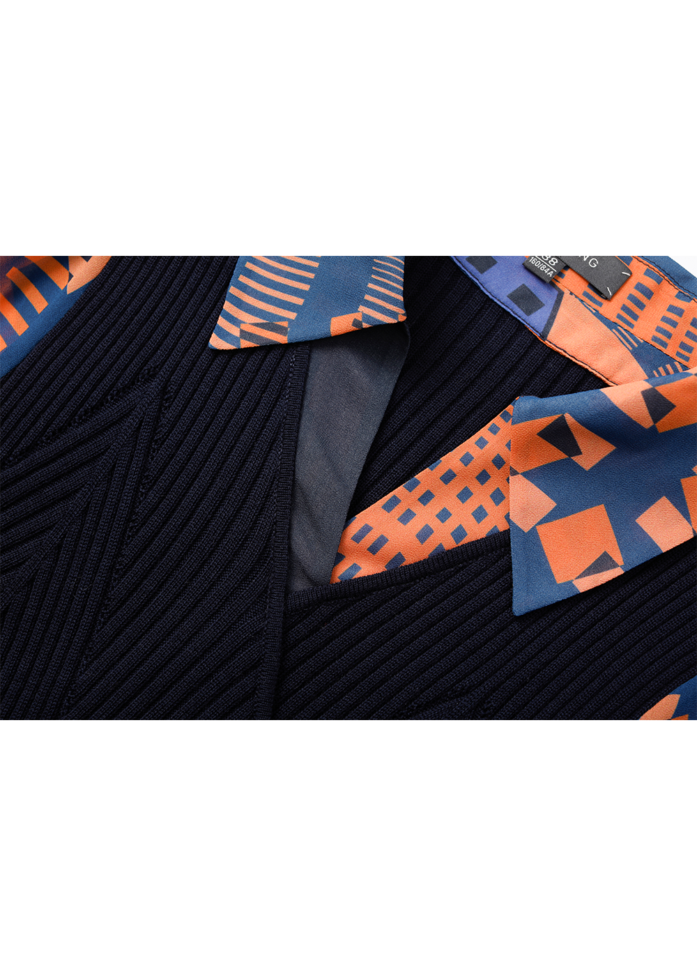SALAZIA Orange-Blue Floral Print Dresses