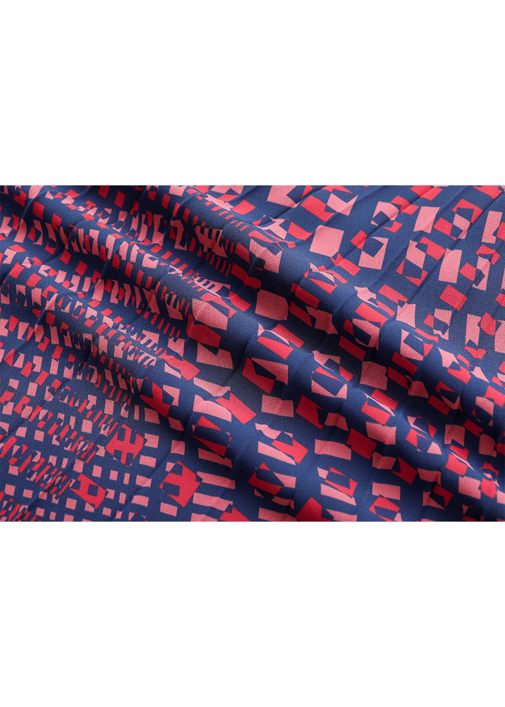 SALAZIA Blue-Red Mirage Sun Fitted Dresses
