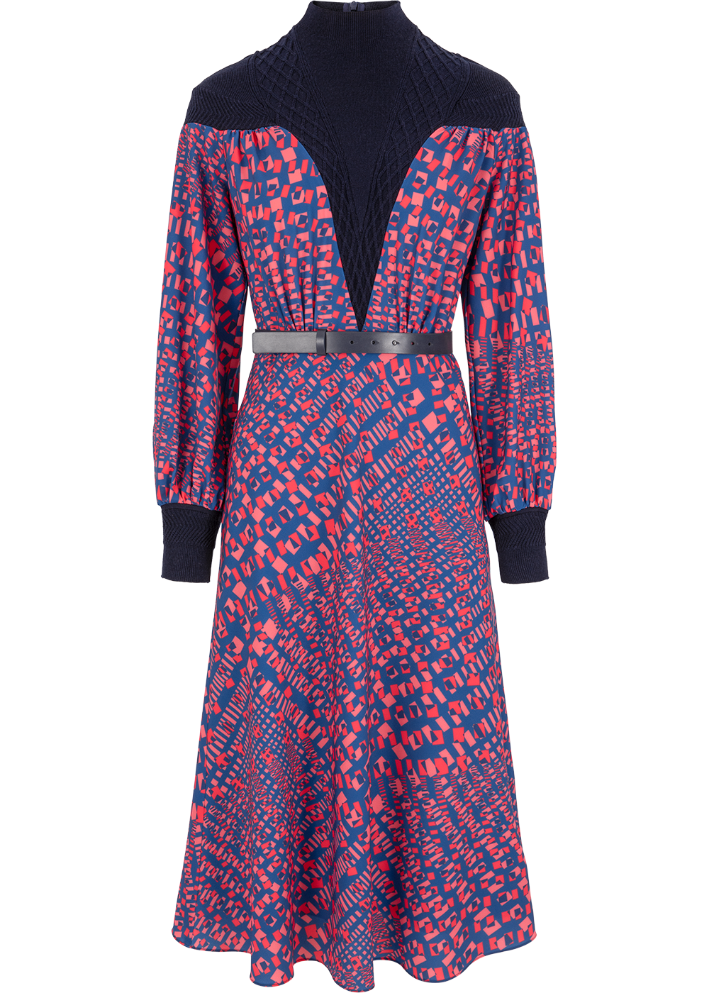 SALAZIA Blue-Red Mirage Sun Dresses