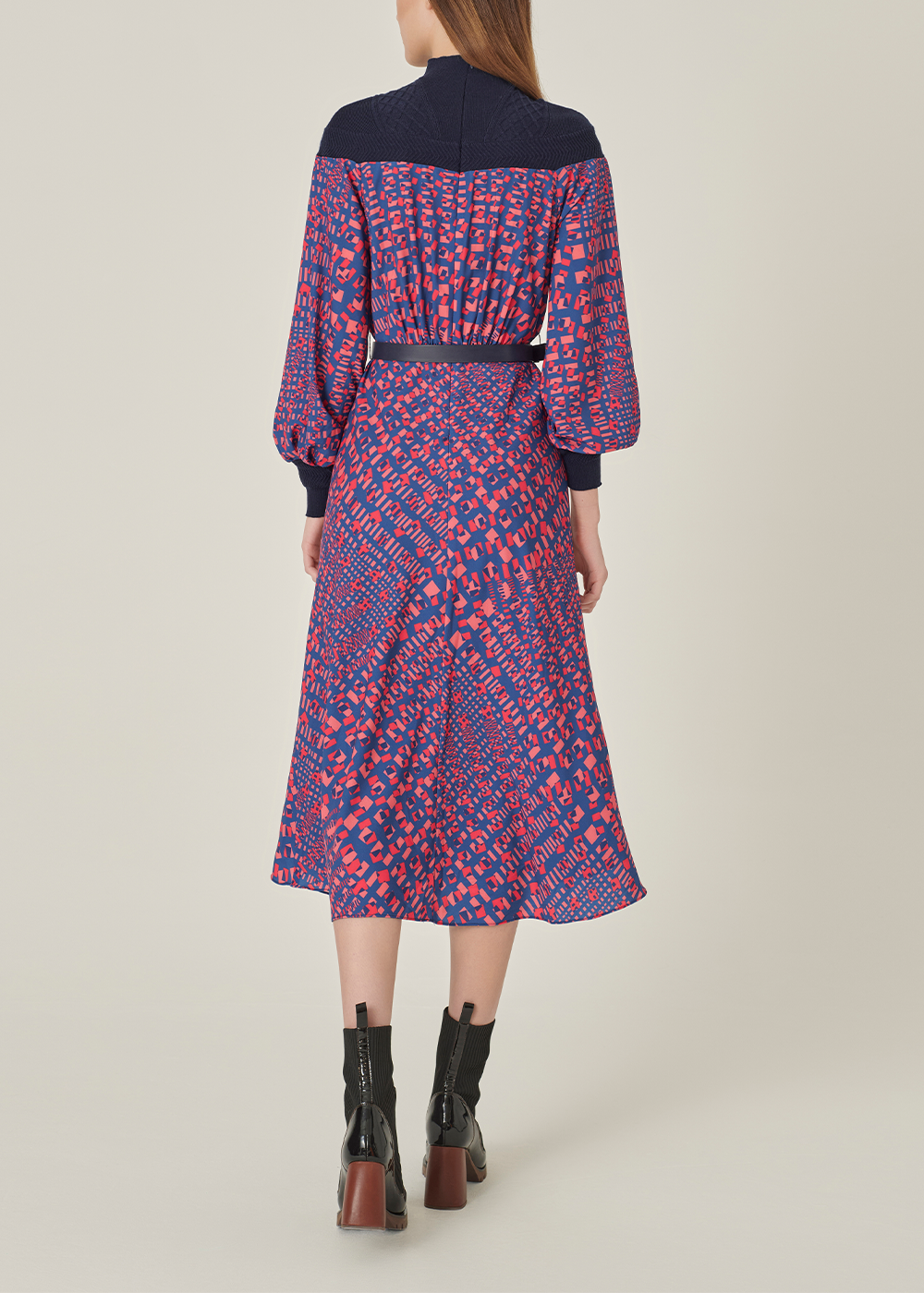 SALAZIA Blue-Red Mirage Sun Dresses