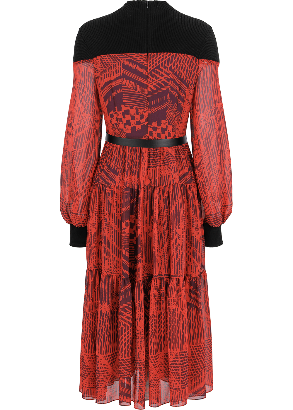 SALAZIA Red Line Art Dresses