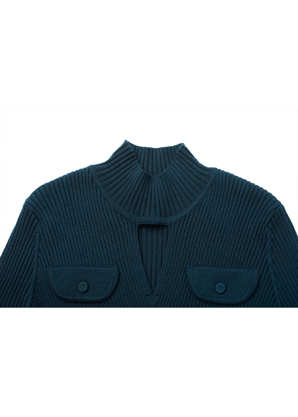 SALAZIA Peacock Green Wool Blend Dresses