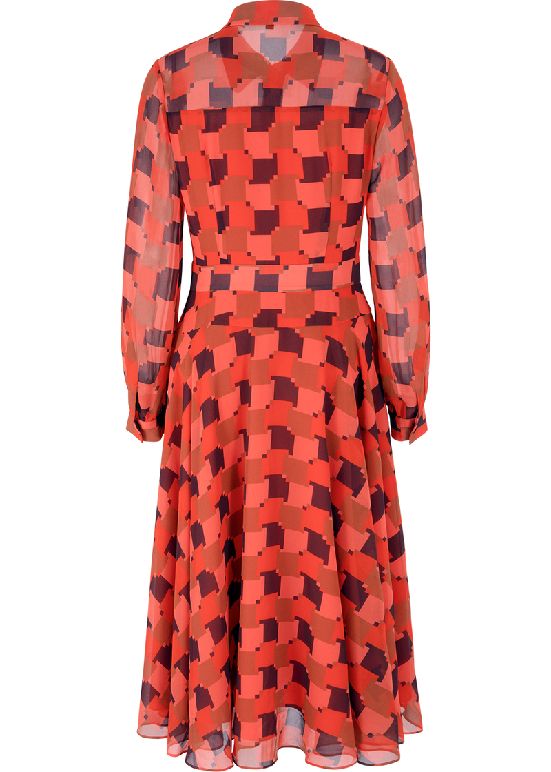 SALAZIA Red Houndstooth Dresses