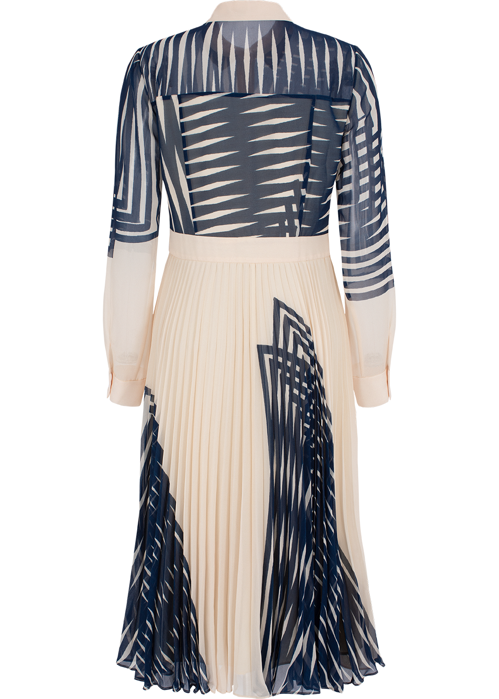 SALAZIA Beige Geometric Art Dresses