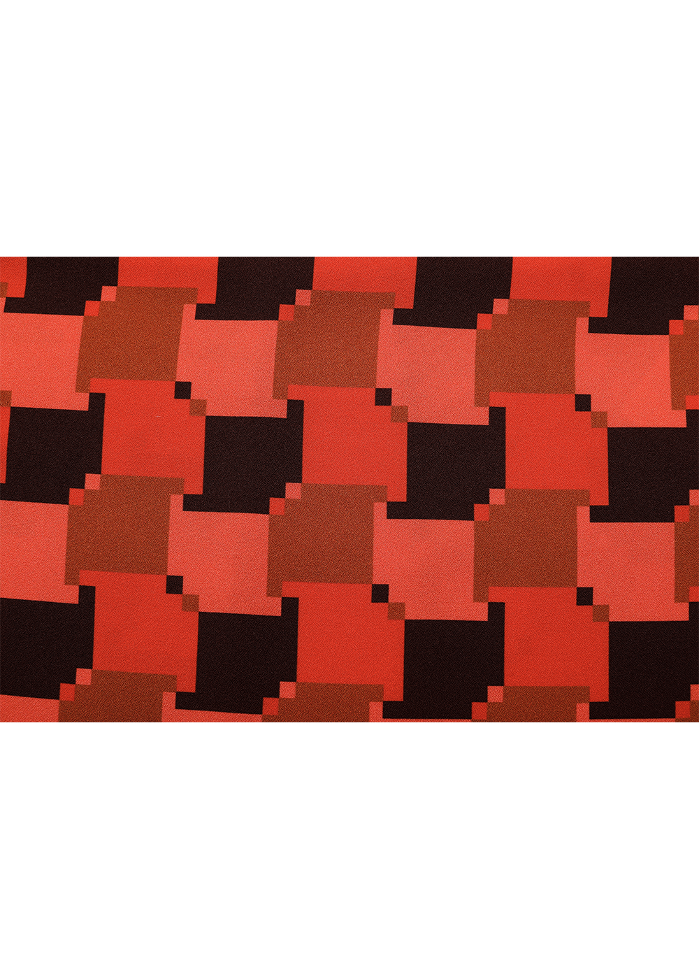 SALAZIA Red Houndstooth Asymmetric Dresses