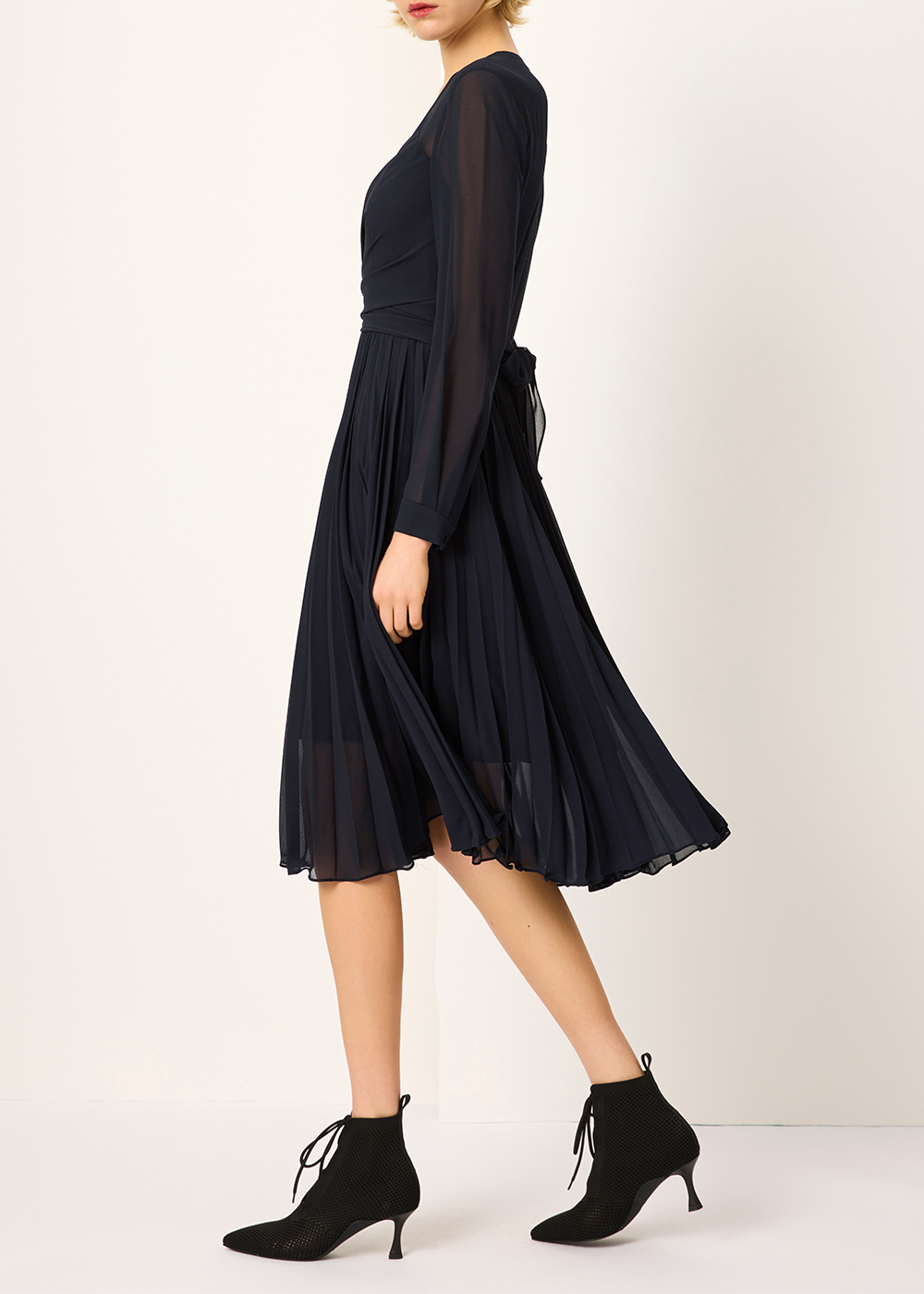 SALAZIA Deep Blue Solid Dresses