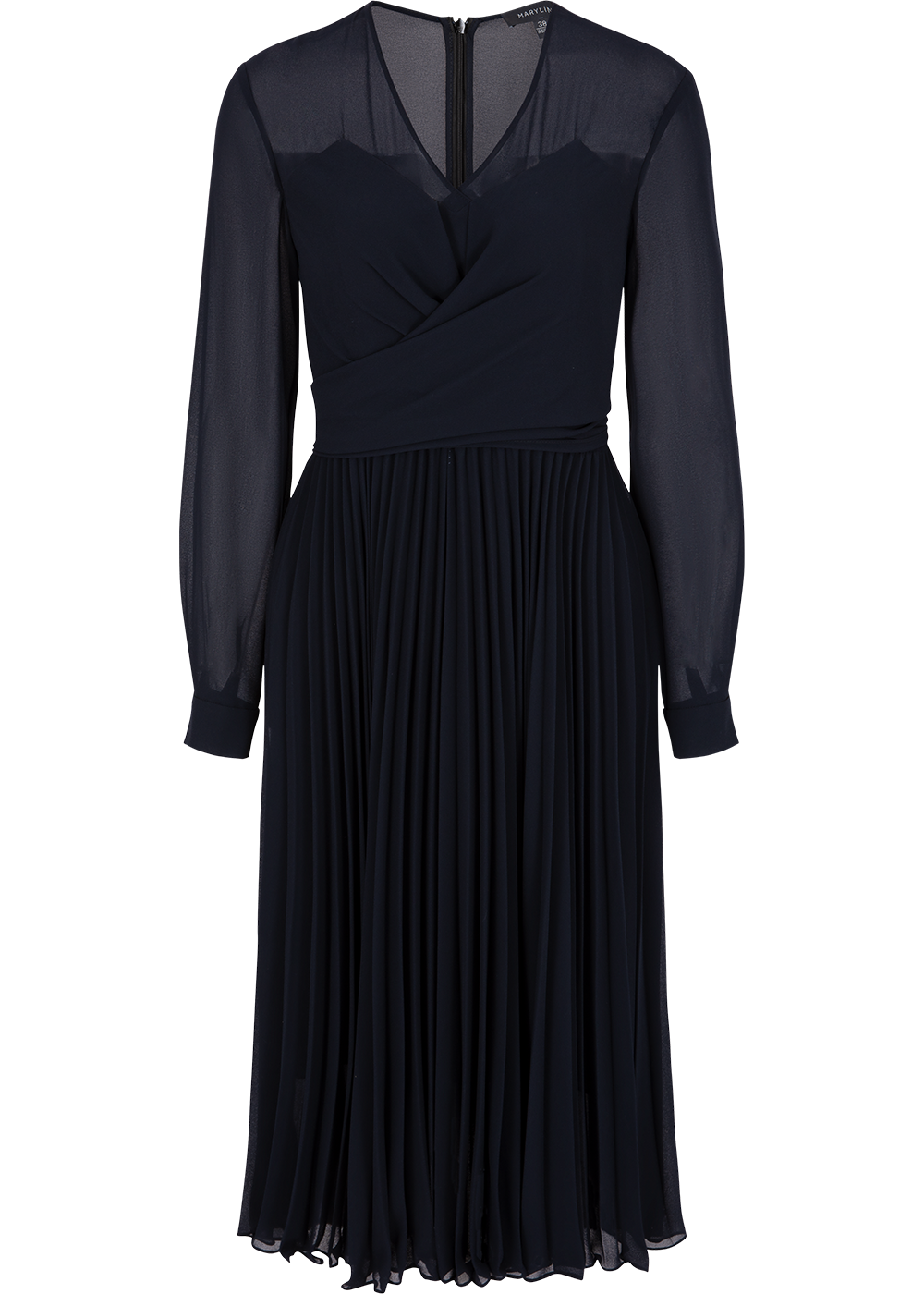 SALAZIA Deep Blue Solid Dresses