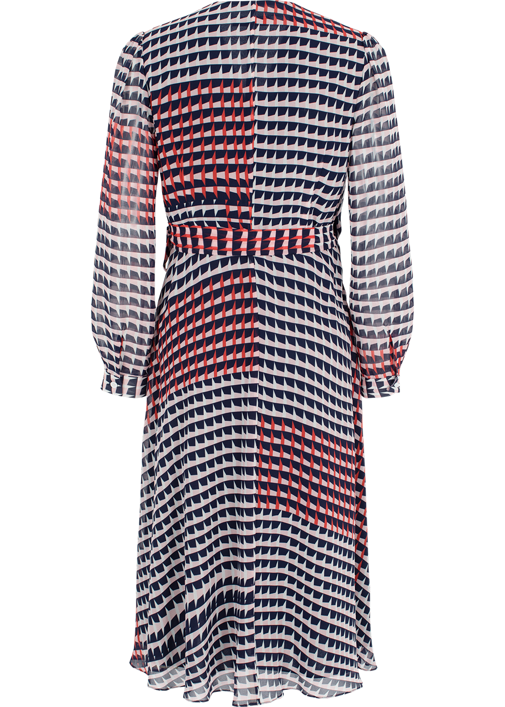 SALAZIA Pink-Black-Red Houndstooth Dresses