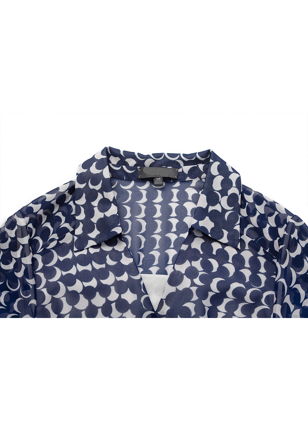 SALAZIA Blue-White Polka Dot Dresses