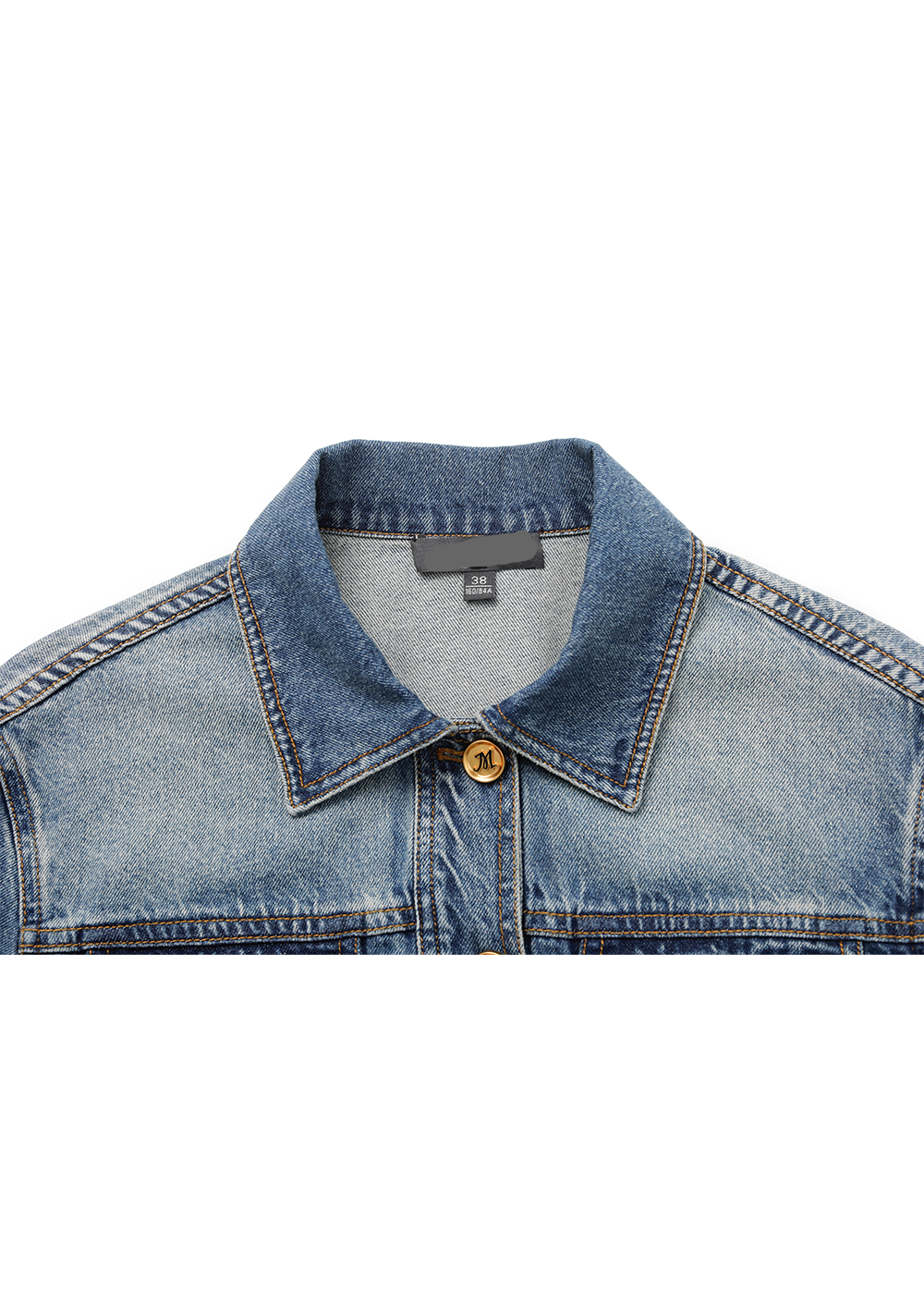 SALAZIA Denim Blue Washed Cotton Jackets