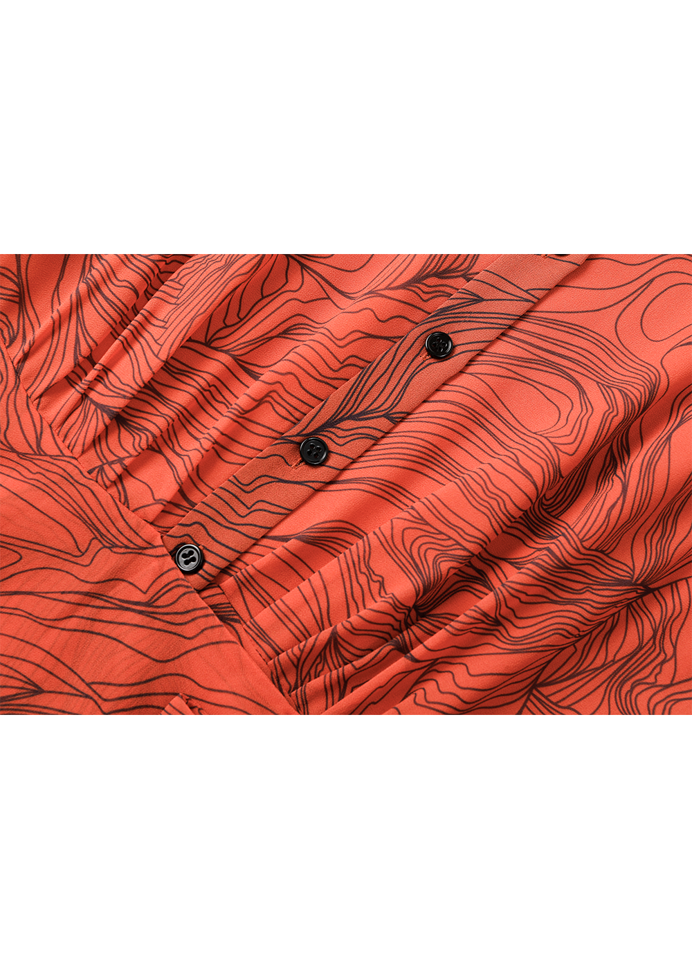 SALAZIA Orange Lily Print Dresses
