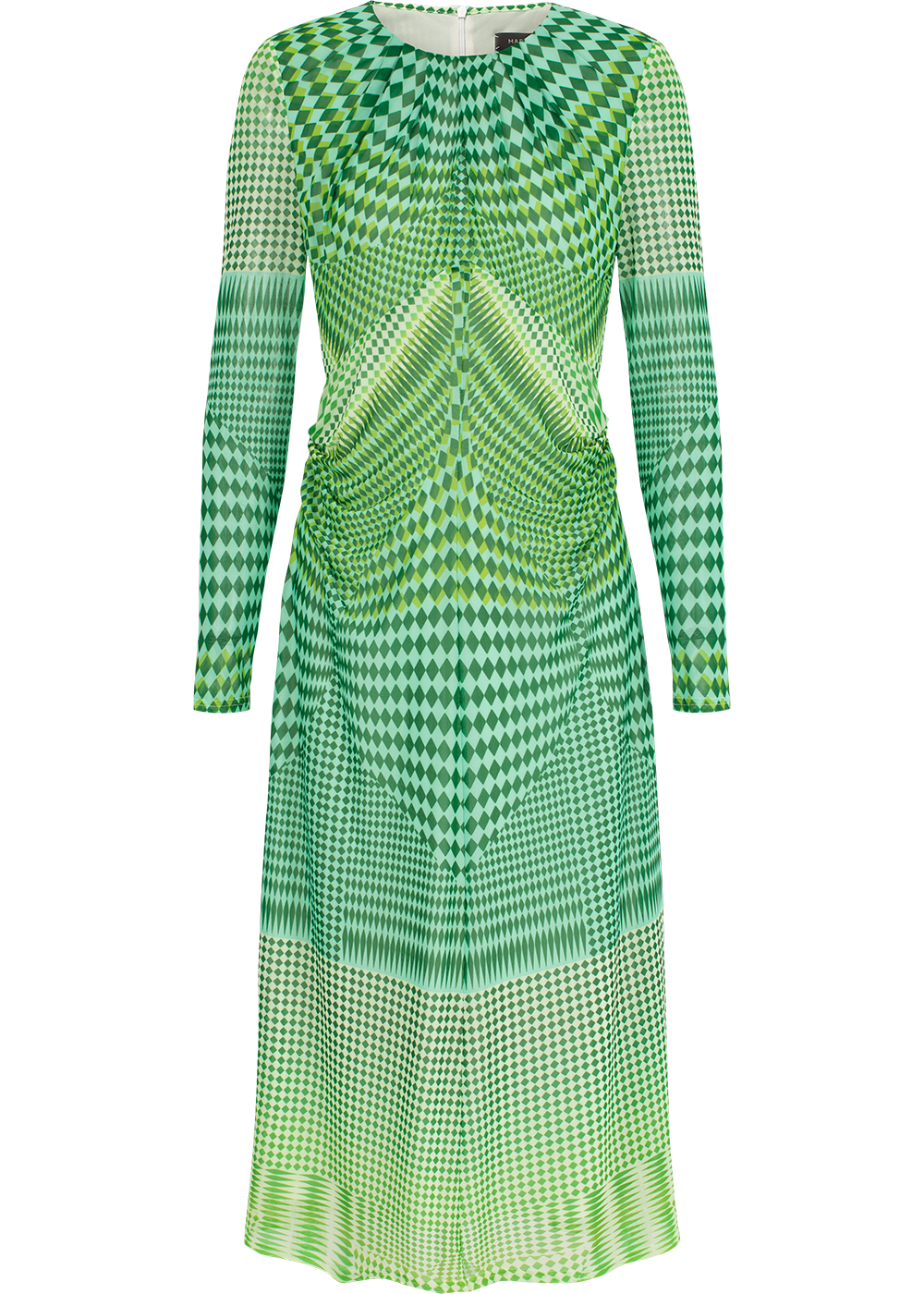 SALAZIA Green Gingham Mesh Dresses