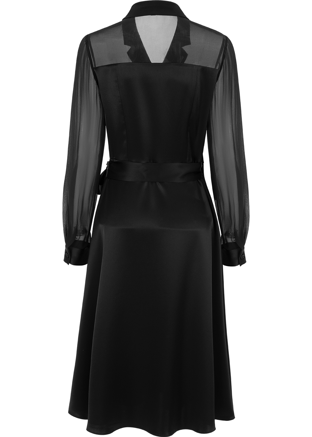 SALAZIA Black Triacetate-Silk Blend Dresses