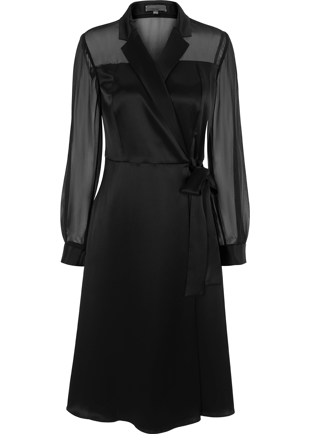 SALAZIA Black Triacetate-Silk Blend Dresses
