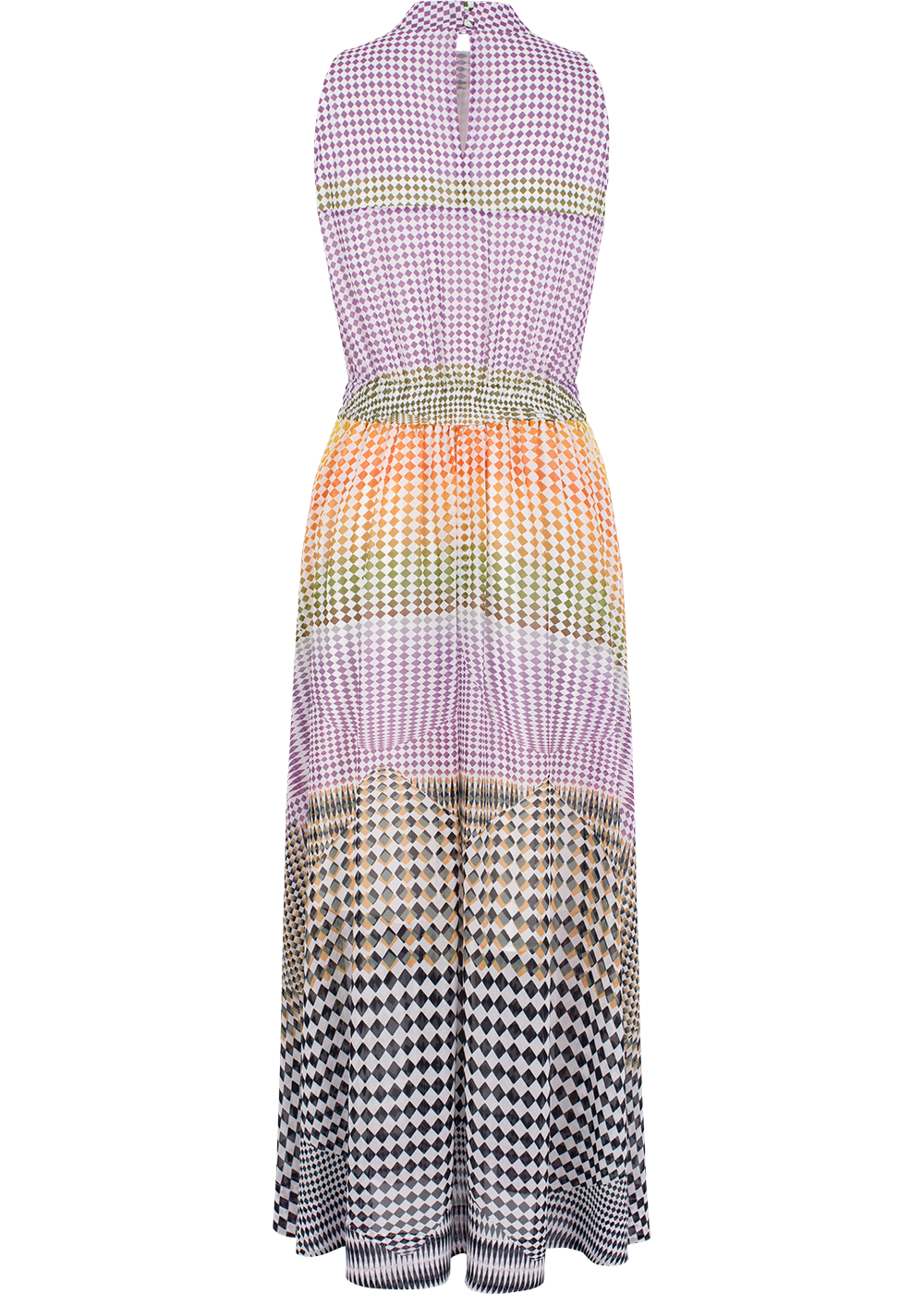 SALAZIA Yellow-Pink-Black Collage Dresses