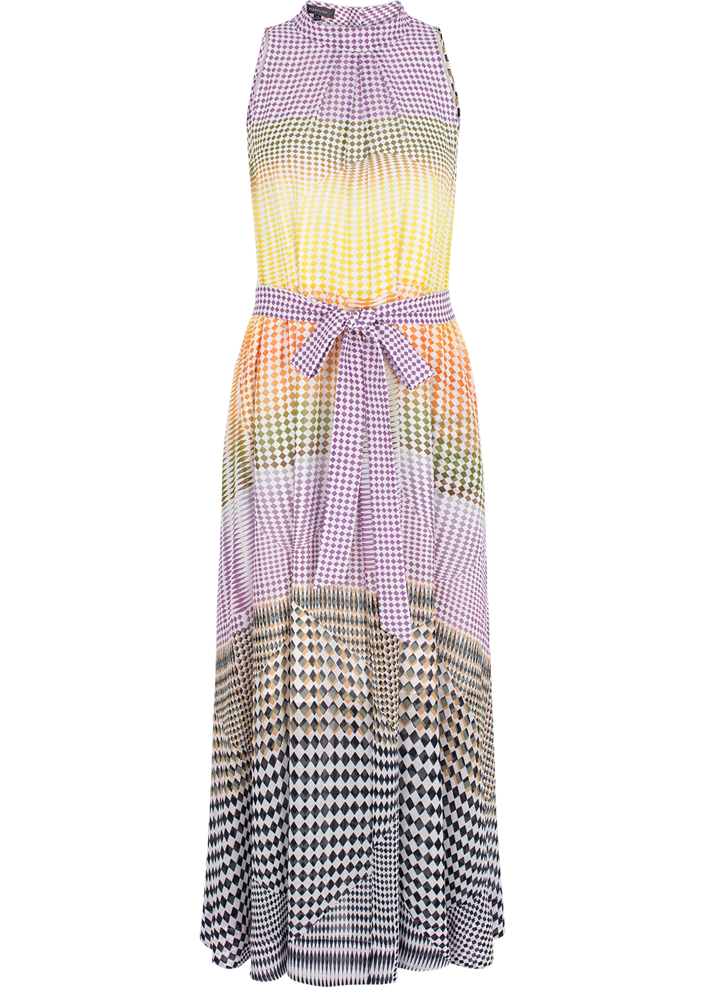 SALAZIA Yellow-Pink-Black Collage Dresses