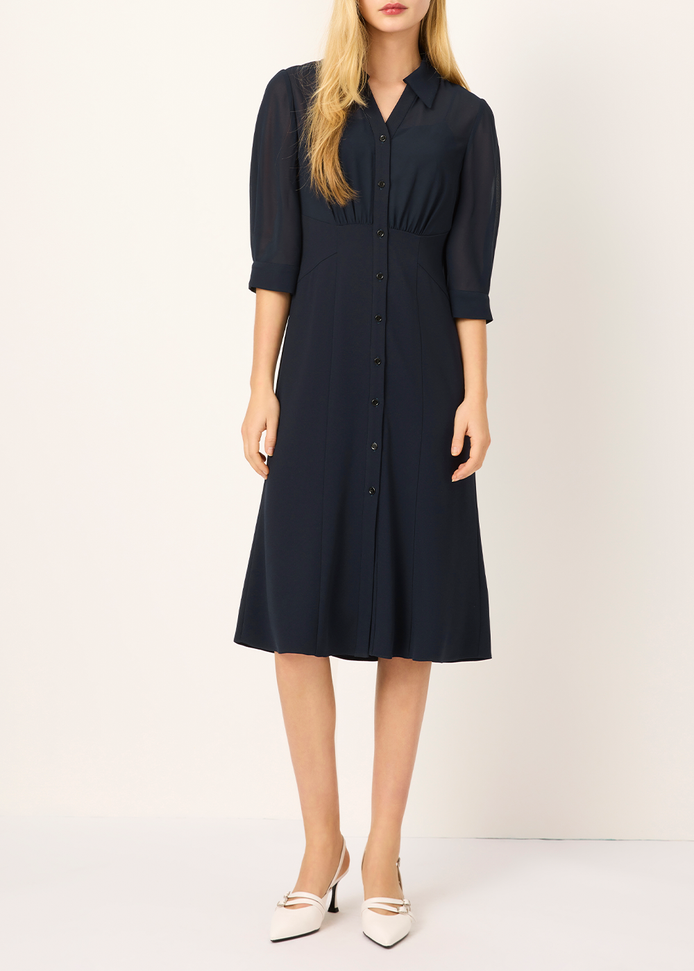 SALAZIA Indigo Silk-Touch Dresses