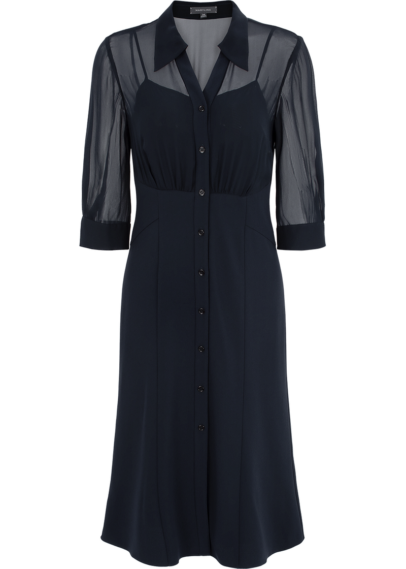 SALAZIA Indigo Silk-Touch Dresses