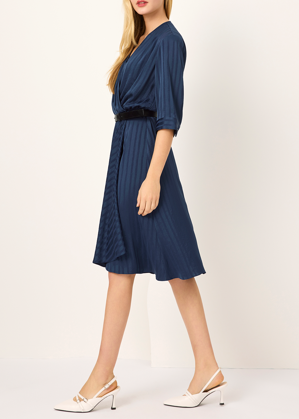 SALAZIA Deep Blue Acetate Dresses