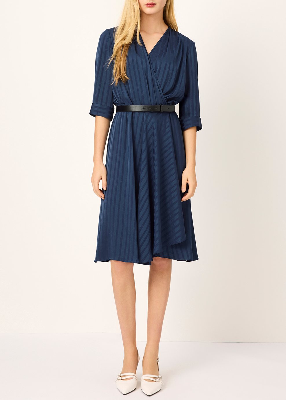 SALAZIA Deep Blue Acetate Dresses