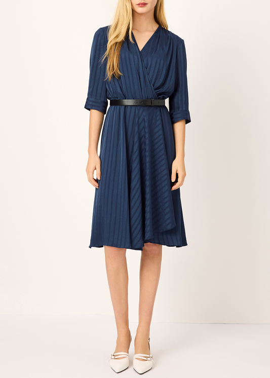SALAZIA Deep Blue Acetate Dresses