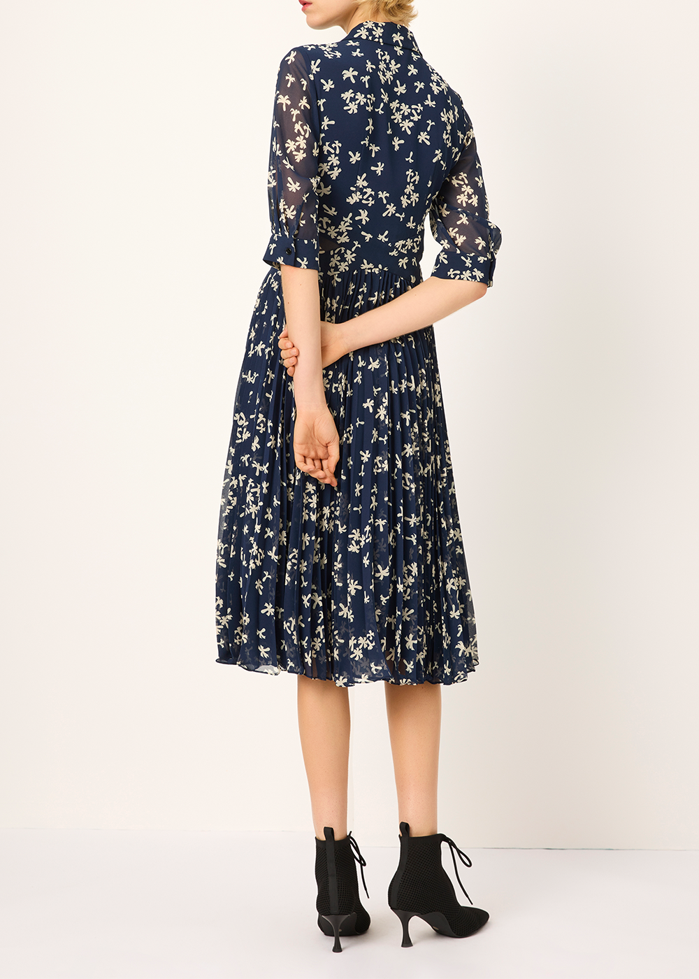 SALAZIA Blue Palm Summer Dresses