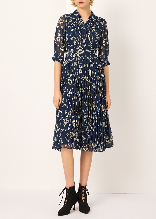 SALAZIA Blue Palm Summer Dresses
