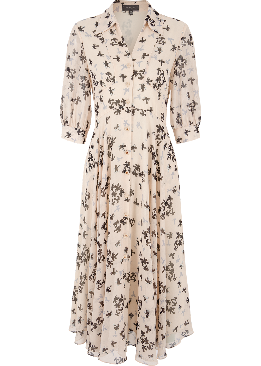 SALAZIA Pink Palm Summer Dresses