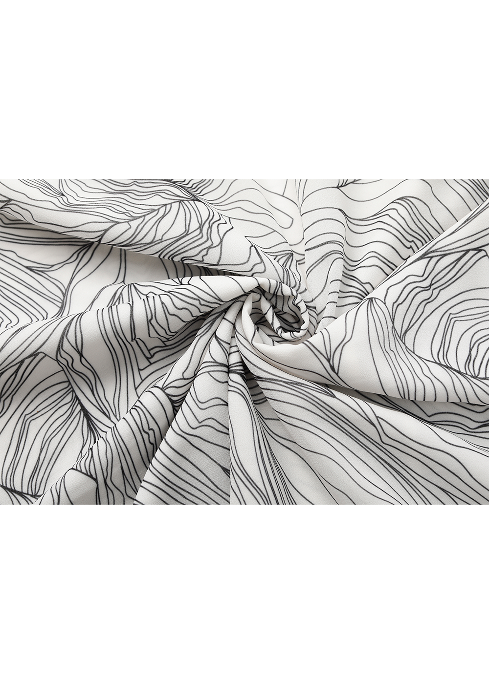 SALAZIA Black-White Lily Print Dresses