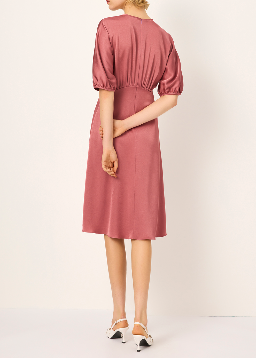 SALAZIA Misty Pink Triacetate Dresses
