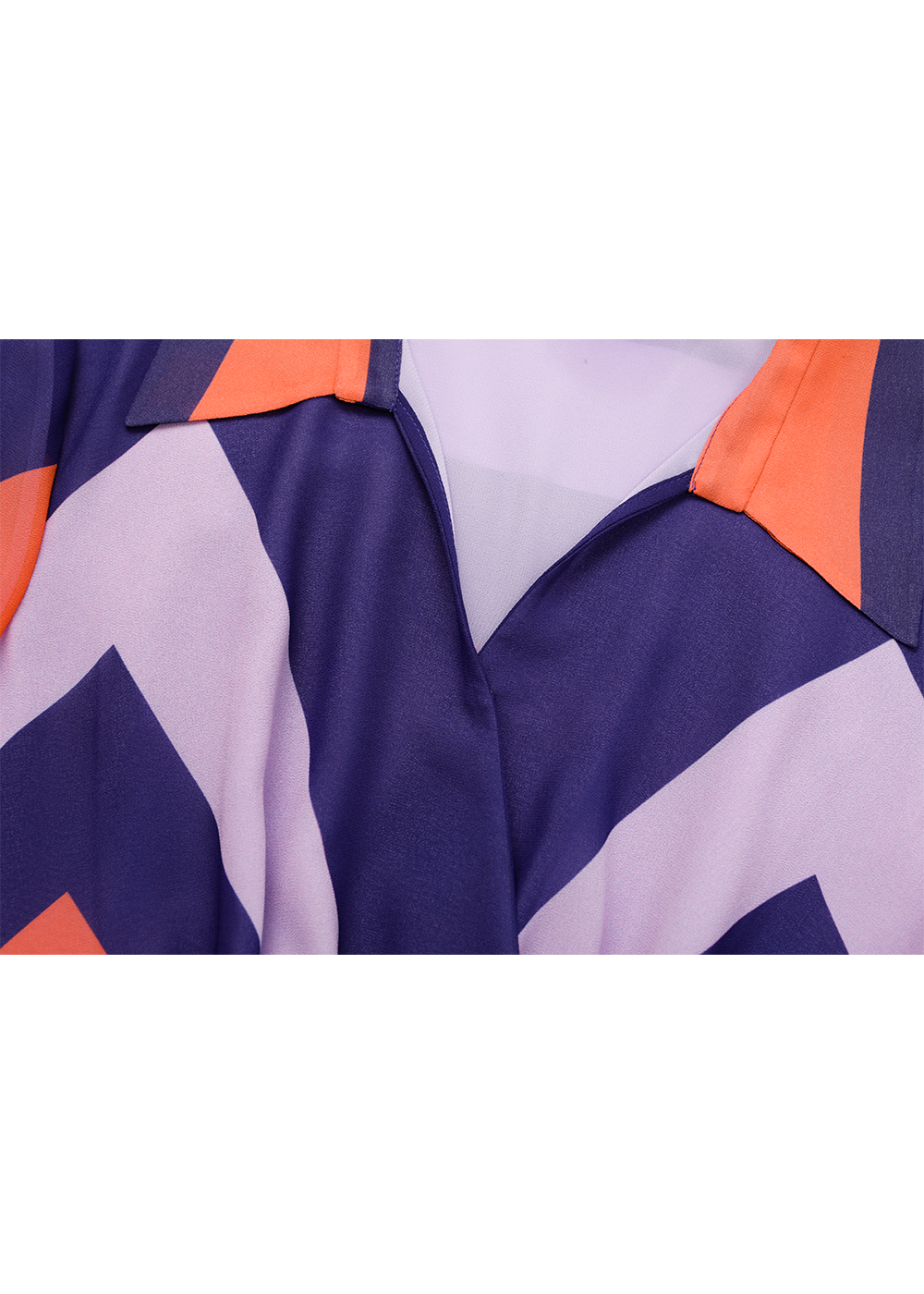 SALAZIA Pink-Purple Loop Print Long-Sleeve Dresses