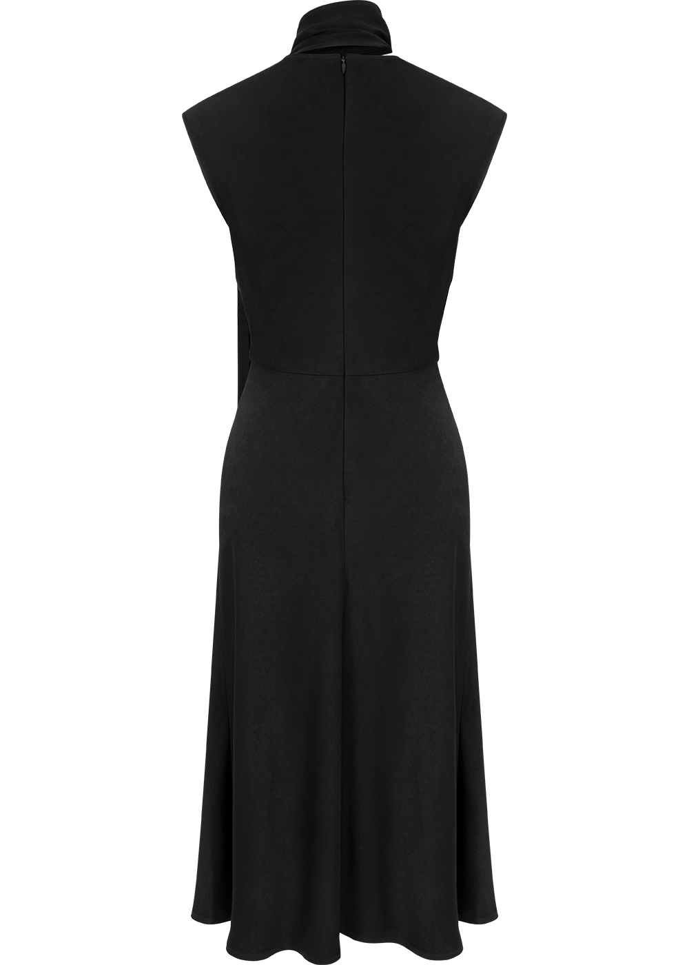 SALAZIA Black Triacetate Blend Long-Sleeve Dresses