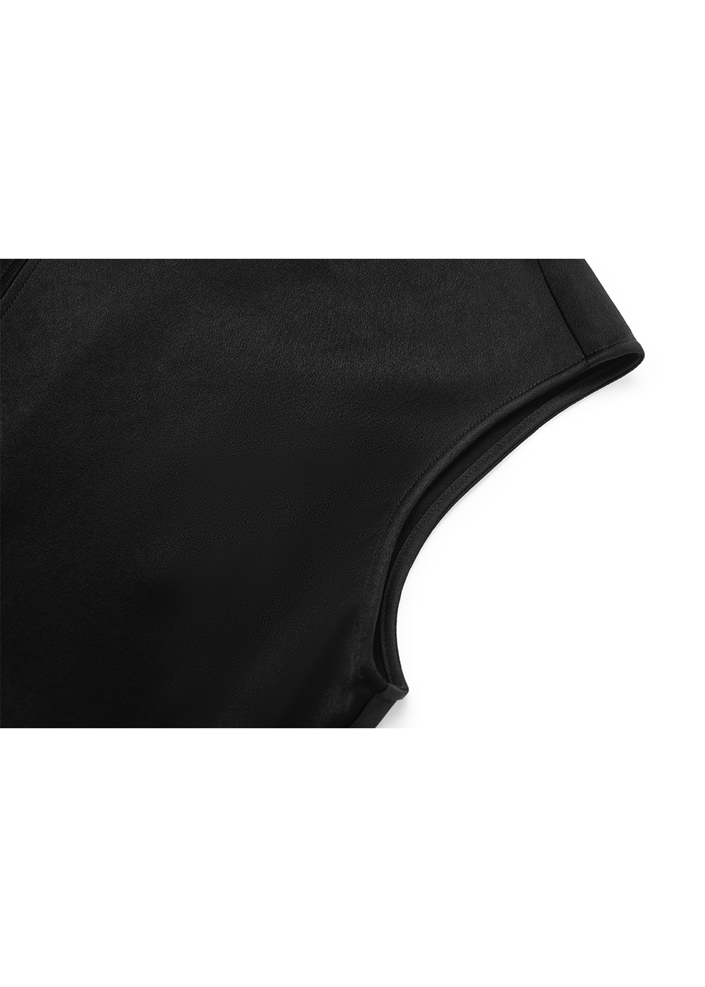 SALAZIA Black Triacetate Blend Long-Sleeve Dresses
