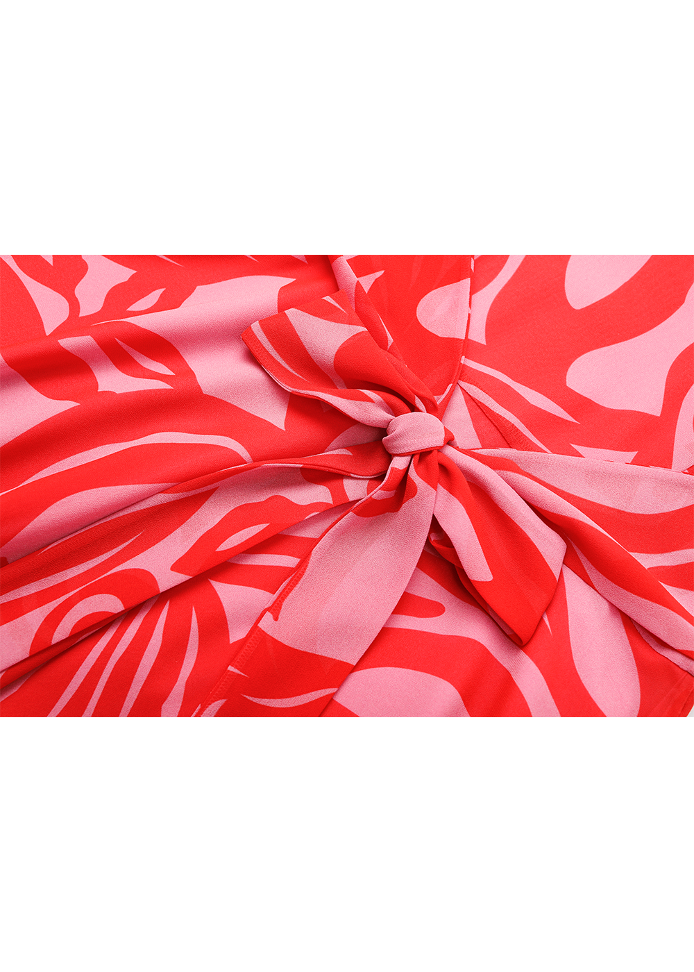 SALAZIA Red-Pink Floral Print Dresses