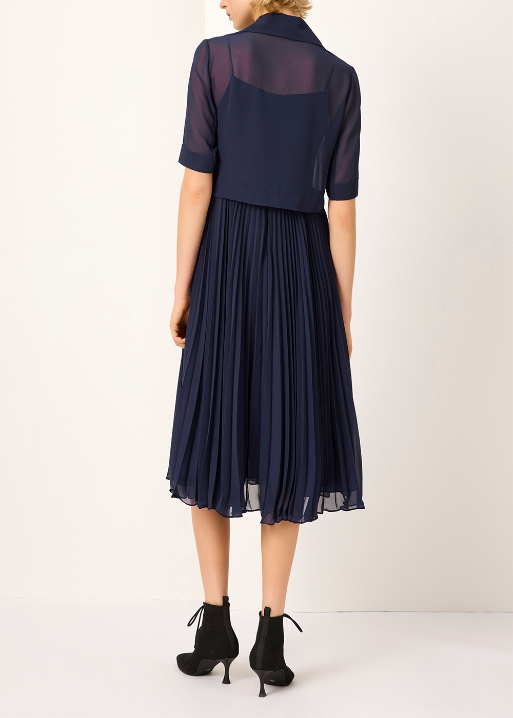 SALAZIA Deep Blue Short-Sleeve Dresses