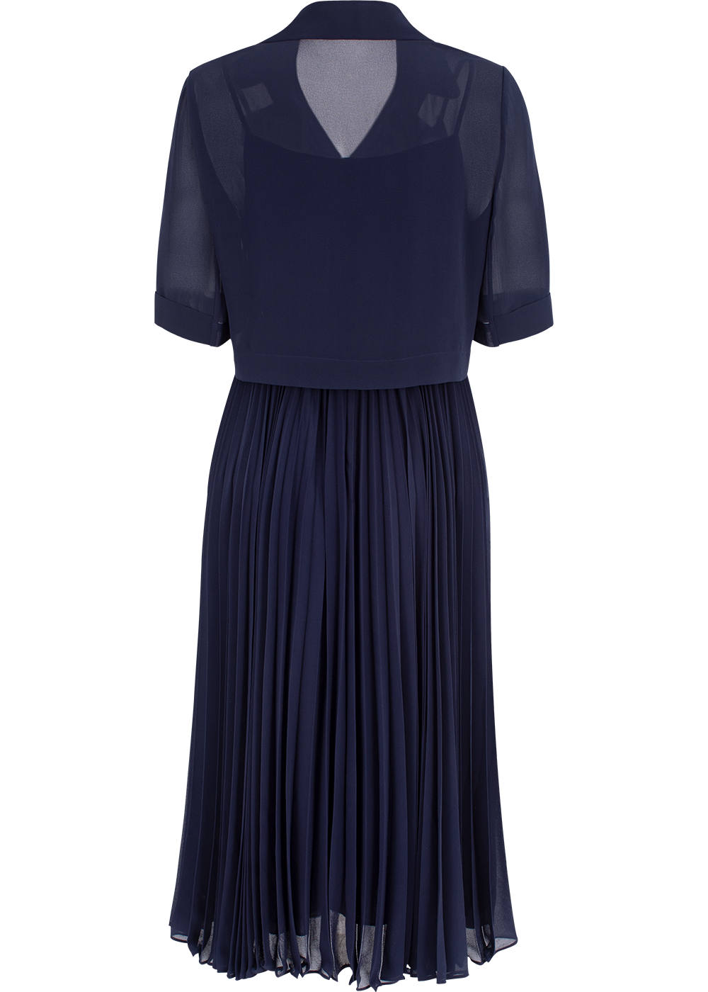 SALAZIA Deep Blue Short-Sleeve Dresses