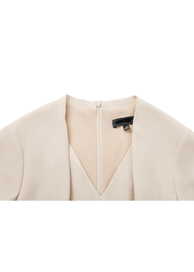 SALAZIA Beige Ester-Blend Dresses