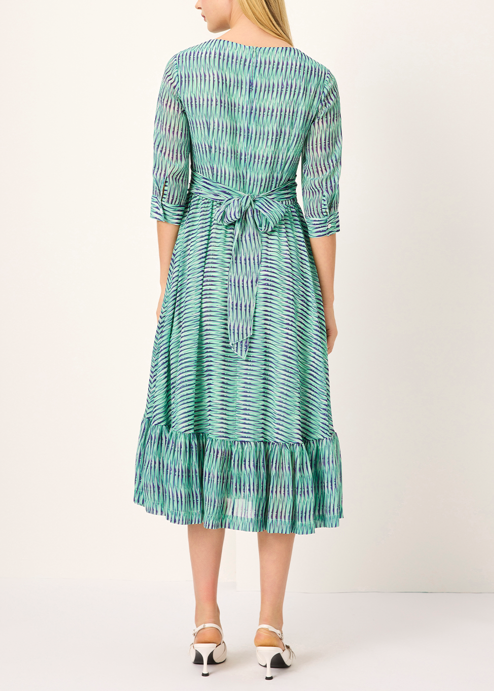 SALAZIA Green Rattan Weave Dresses