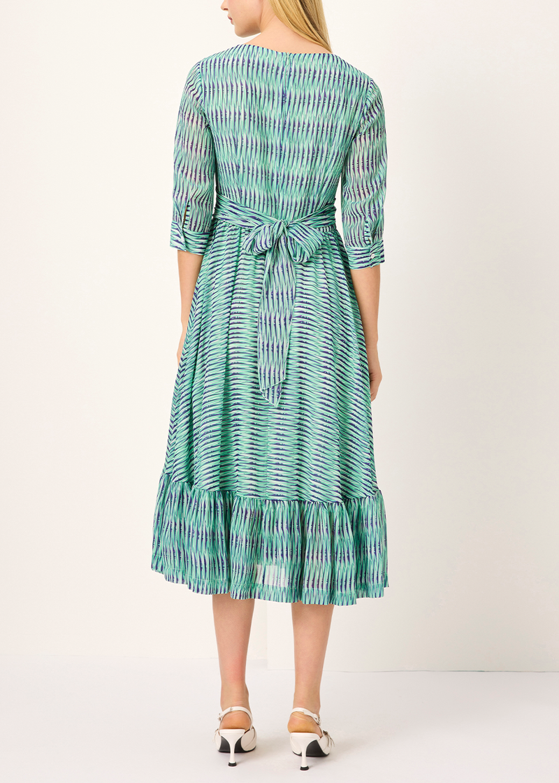 SALAZIA Green Rattan Weave Dresses