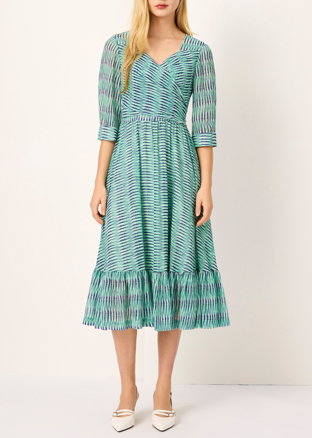 SALAZIA Green Rattan Weave Dresses