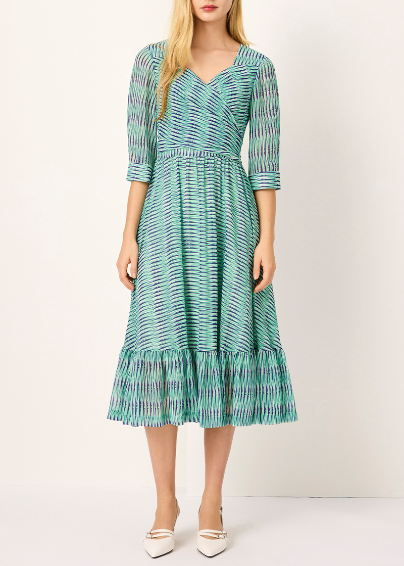 SALAZIA Green Rattan Weave Dresses
