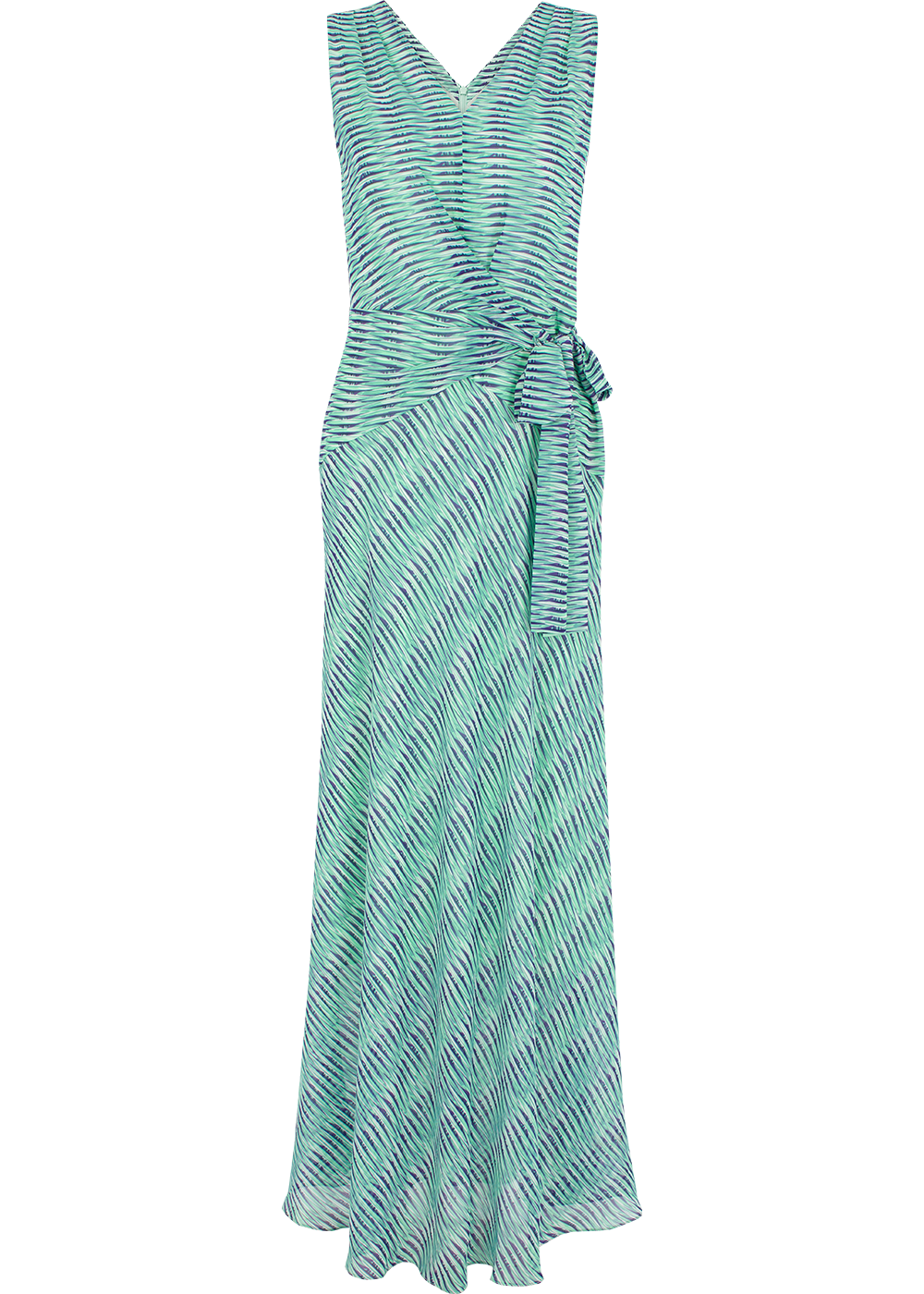 SALAZIA Green Rattan Weave Maxi Dresses
