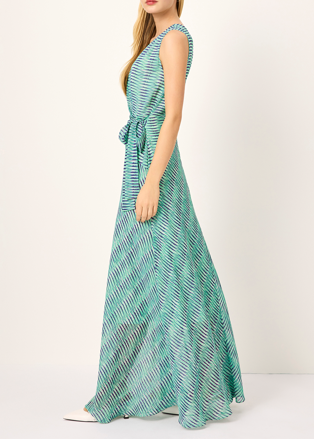 SALAZIA Green Rattan Weave Maxi Dresses