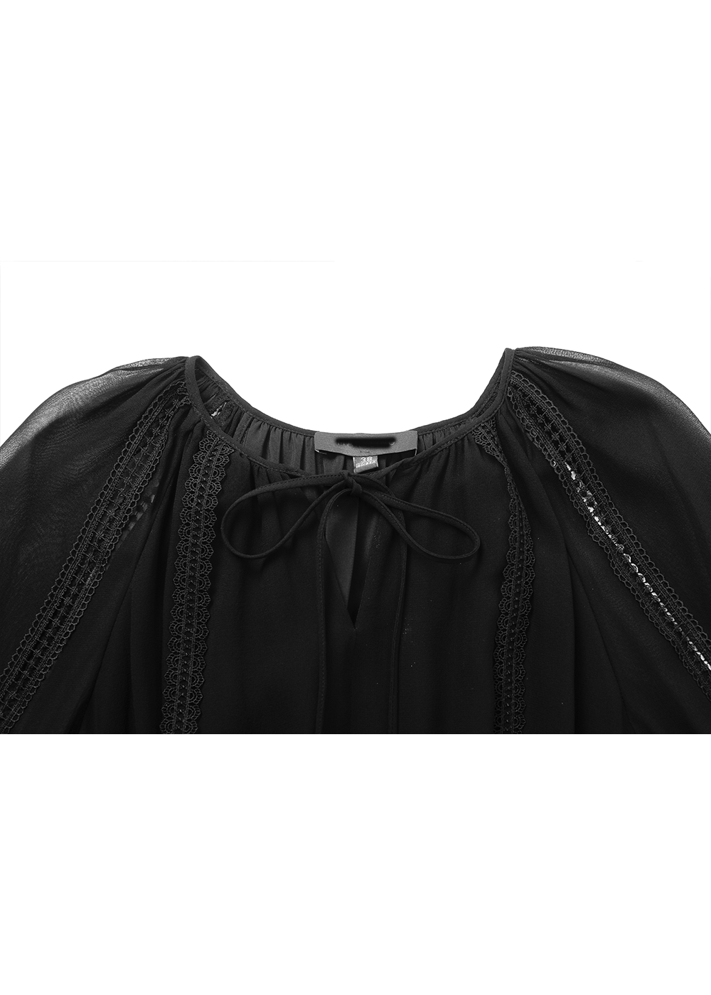 SALAZIA Black Silk Tiered Dresses