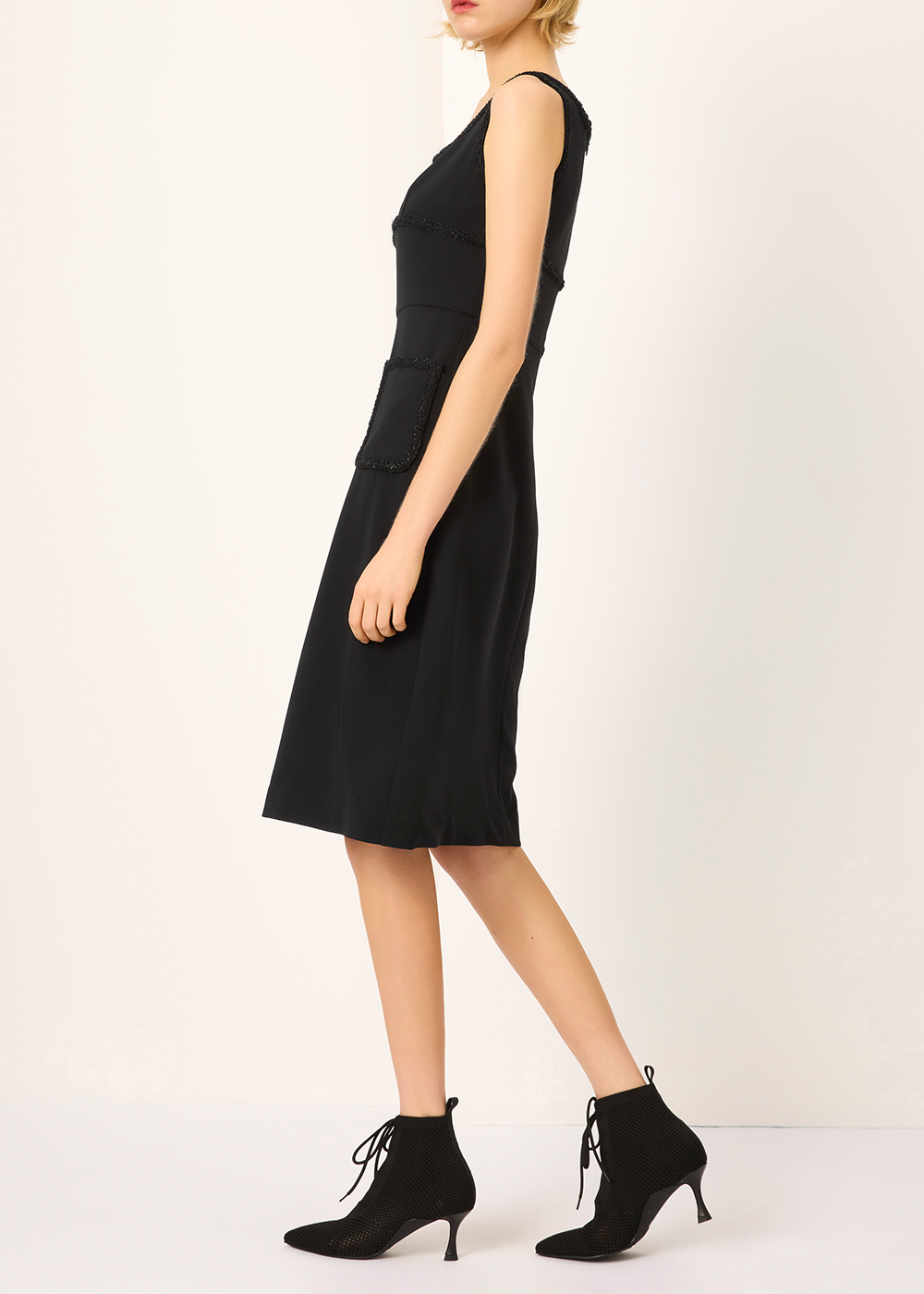 SALAZIA Solid Fit-and-Flare Dresses