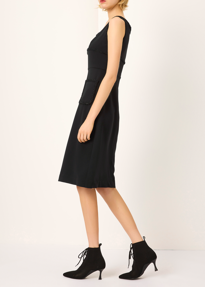SALAZIA Solid Fit-and-Flare Dresses