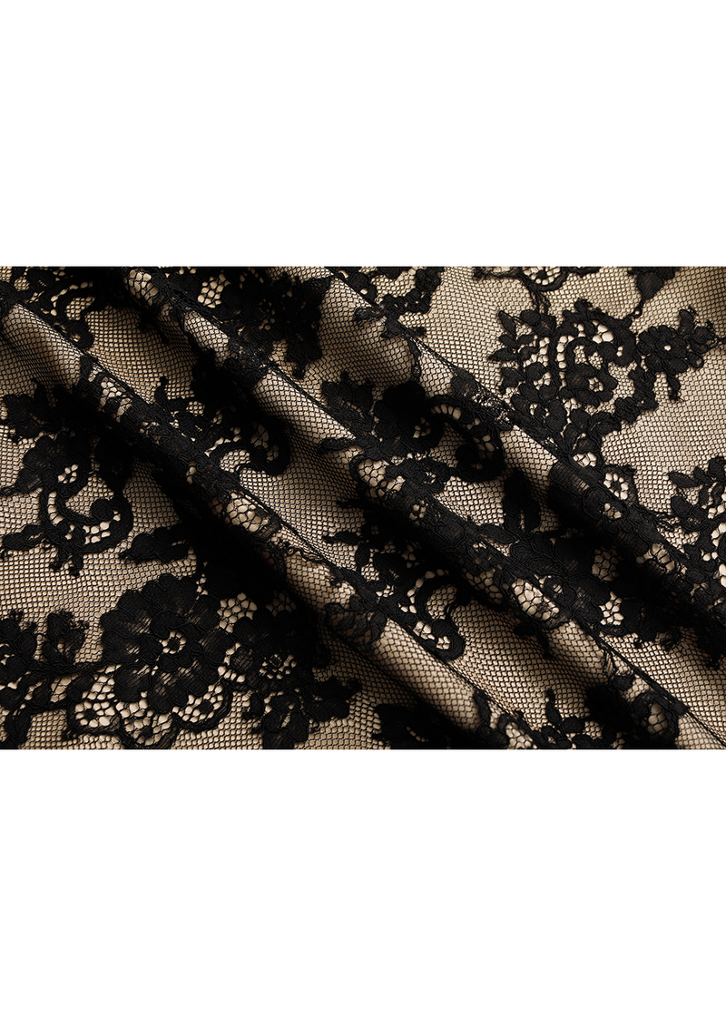 SALAZIA Black Sheer Cotton-Blend Maxi Dresses