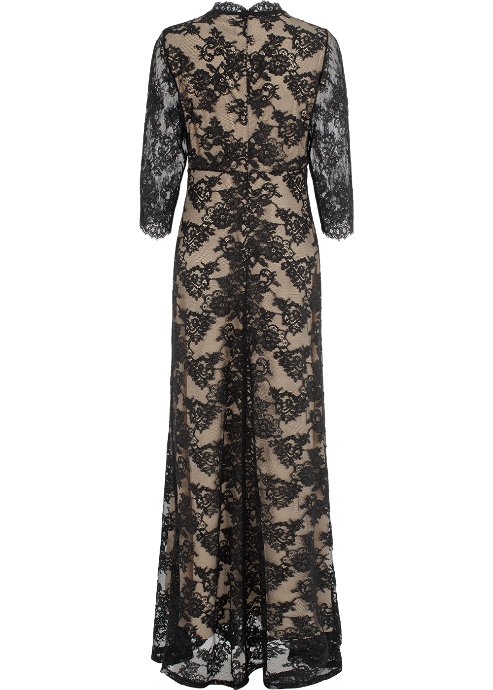 SALAZIA Black Sheer Cotton-Blend Maxi Dresses