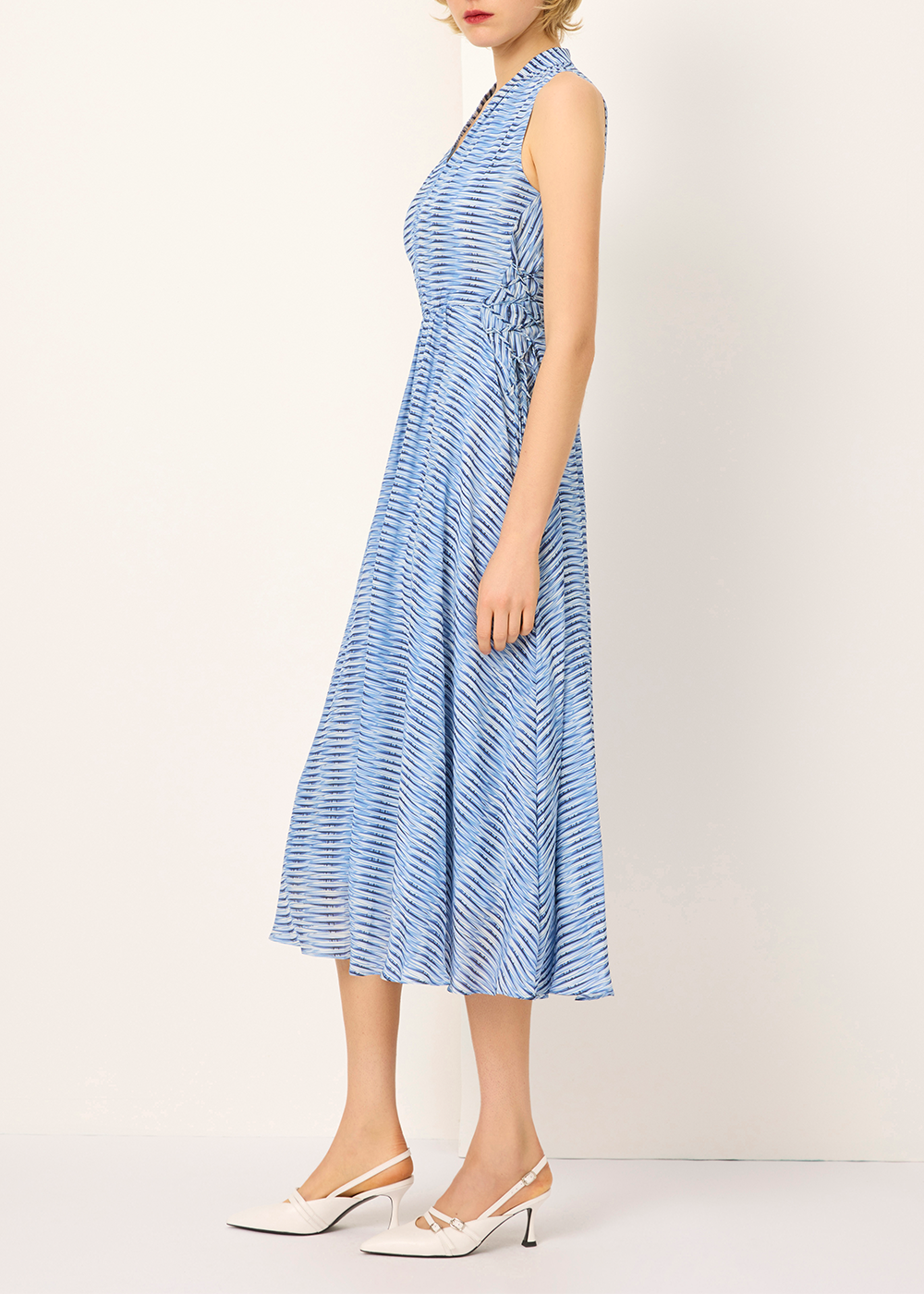 SALAZIA Blue Rattan Weave Maxi Dresses
