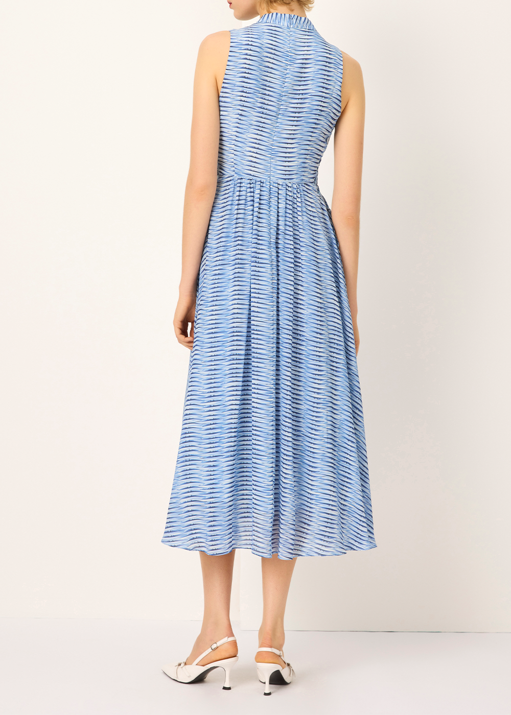 SALAZIA Blue Rattan Weave Maxi Dresses